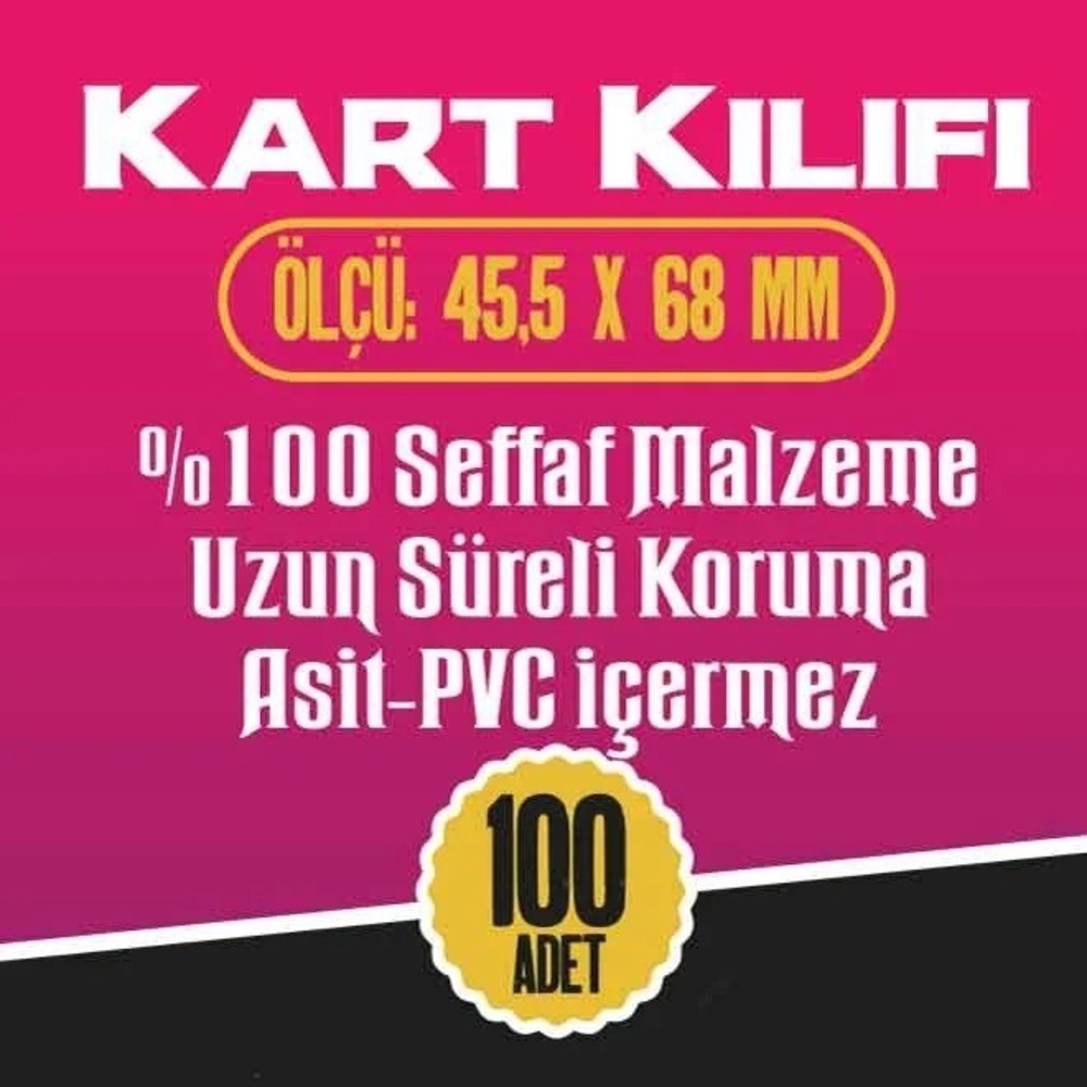 45,5x68 mm Kart Kılıfı