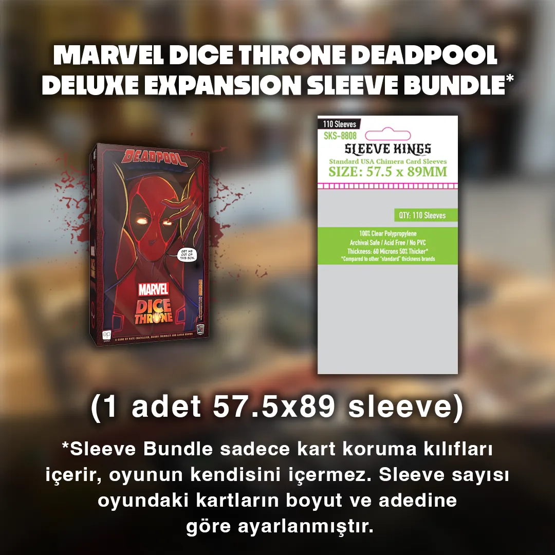 Marvel Dice Throne Deadpool Deluxe Expansion Sleeve Bundle
