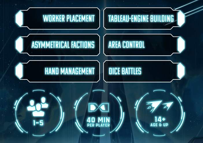 Andromeda's Edge Gamefound projesinden bir tanıtım görseli