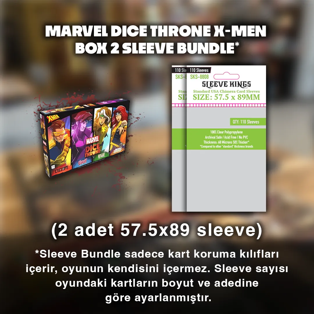 Marvel Dice Throne X-men Box 2 Sleeve Bundle