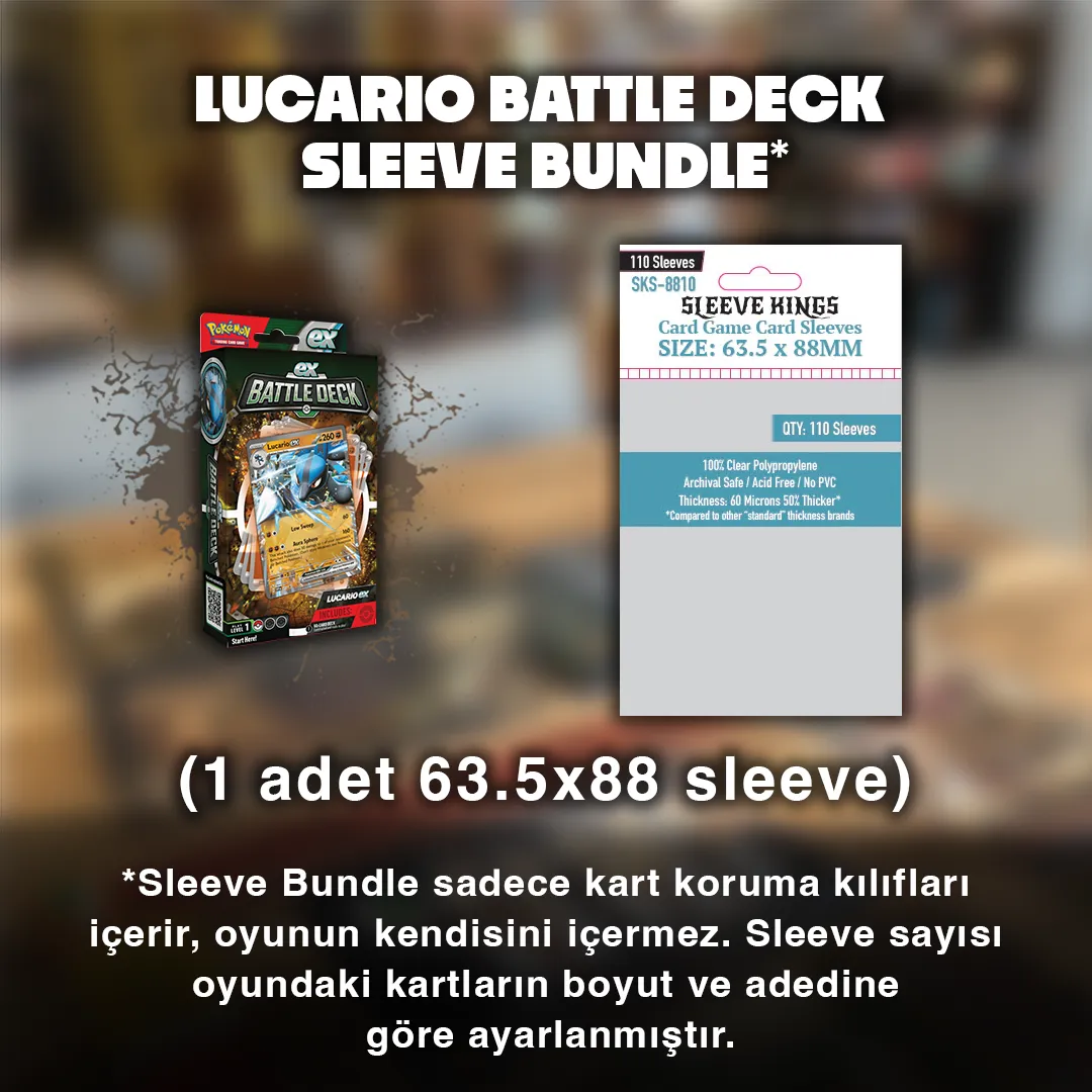 Lucario Battle Deck Sleeve Bundle