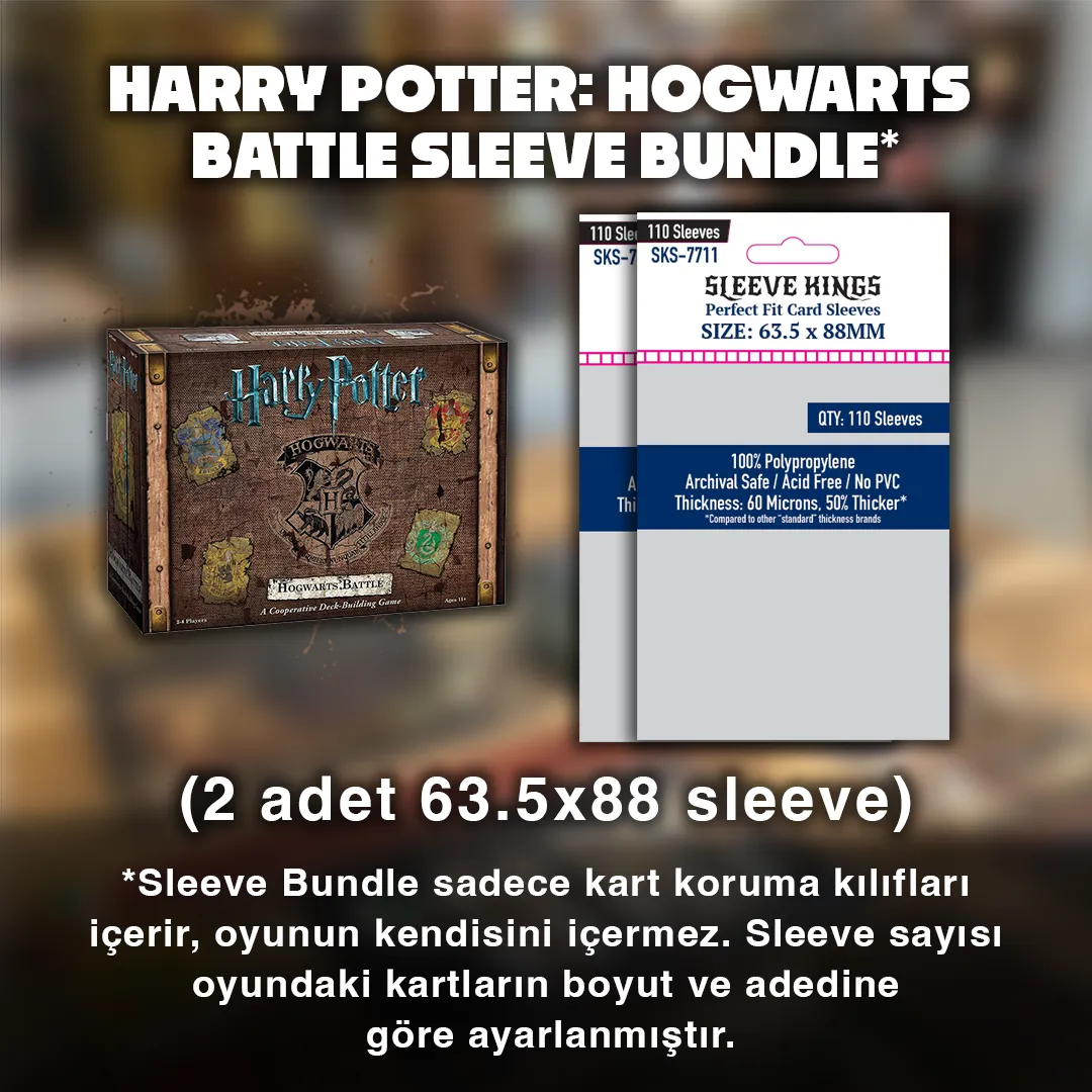Harry Potter: Hogwarts Battle A Cooperative Deck Building Sleeve Bundle