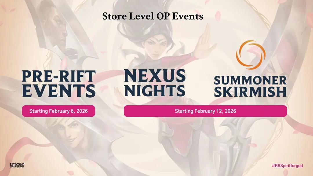 Riftbound Spiritforged LGS etkinlik takvimi