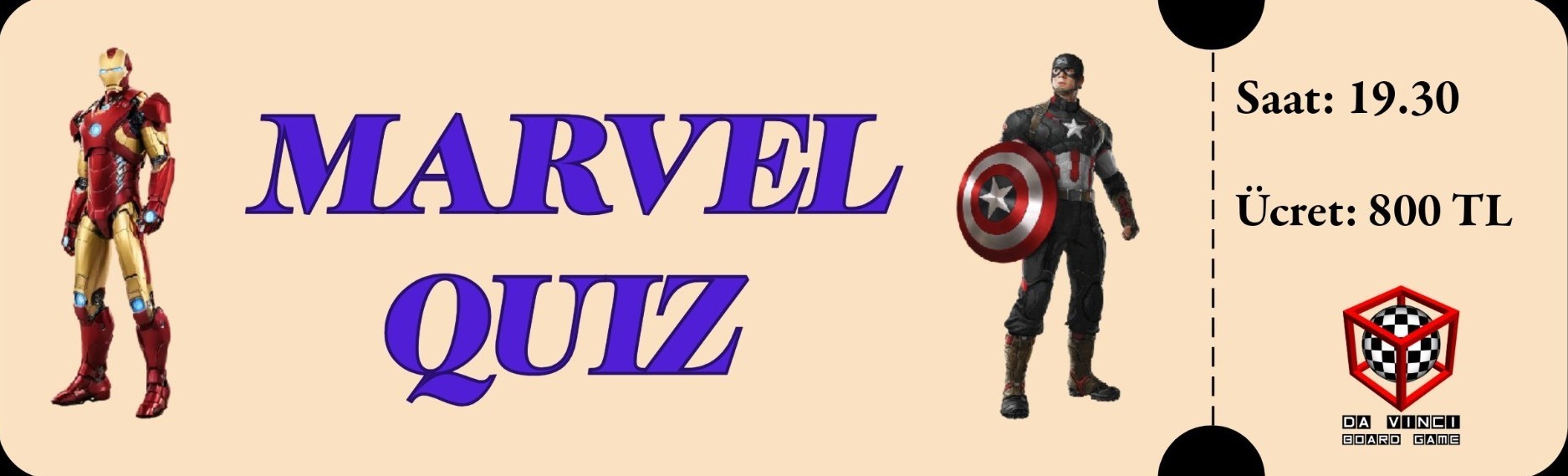 Marvel Quiz Bileti