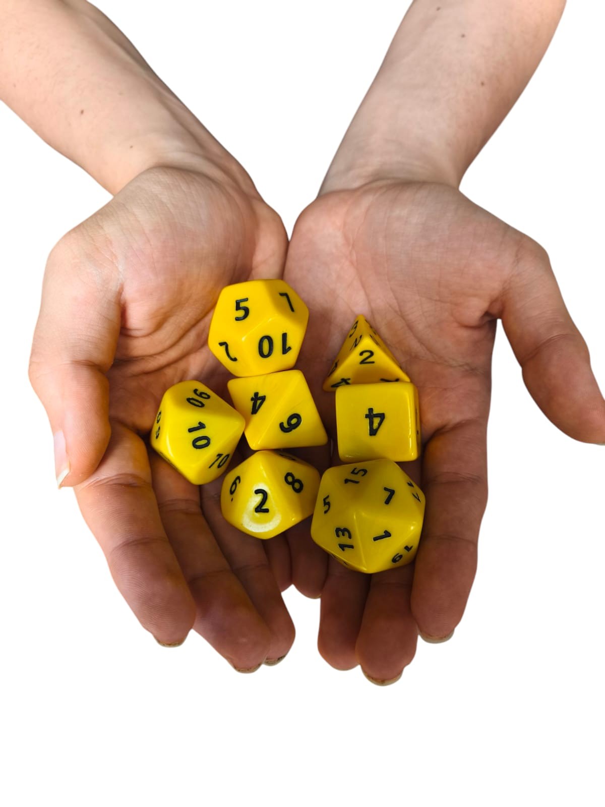 Opaque Jumbo Poly Dice (yellow)