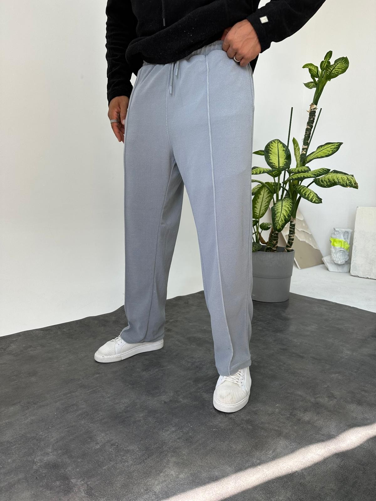 Havlu Kumaş Baggy Jogger Pantolon 