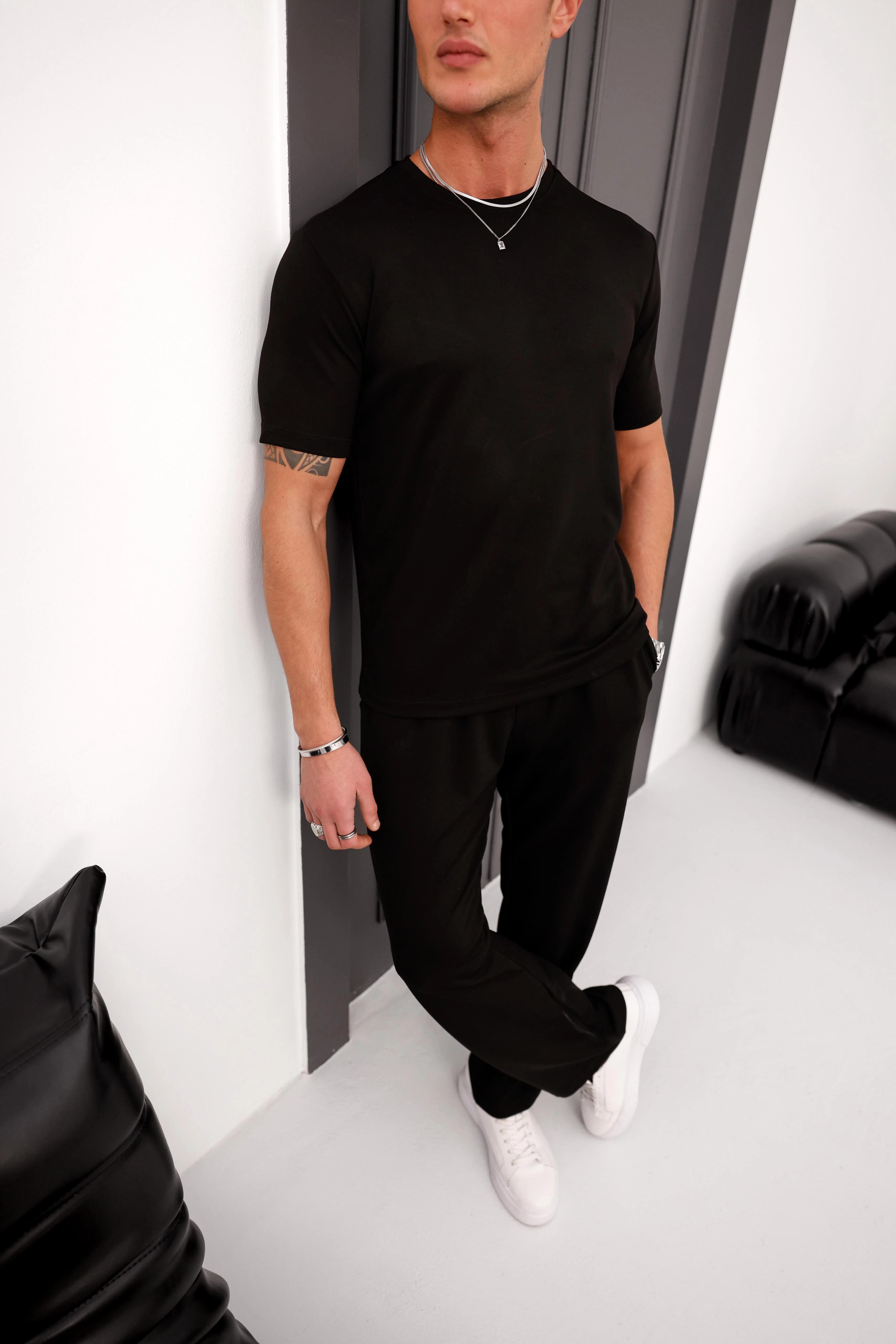 %100 Modal Kumaş Baggy Kalıp Kısa Kollu Alt Üst Takım 