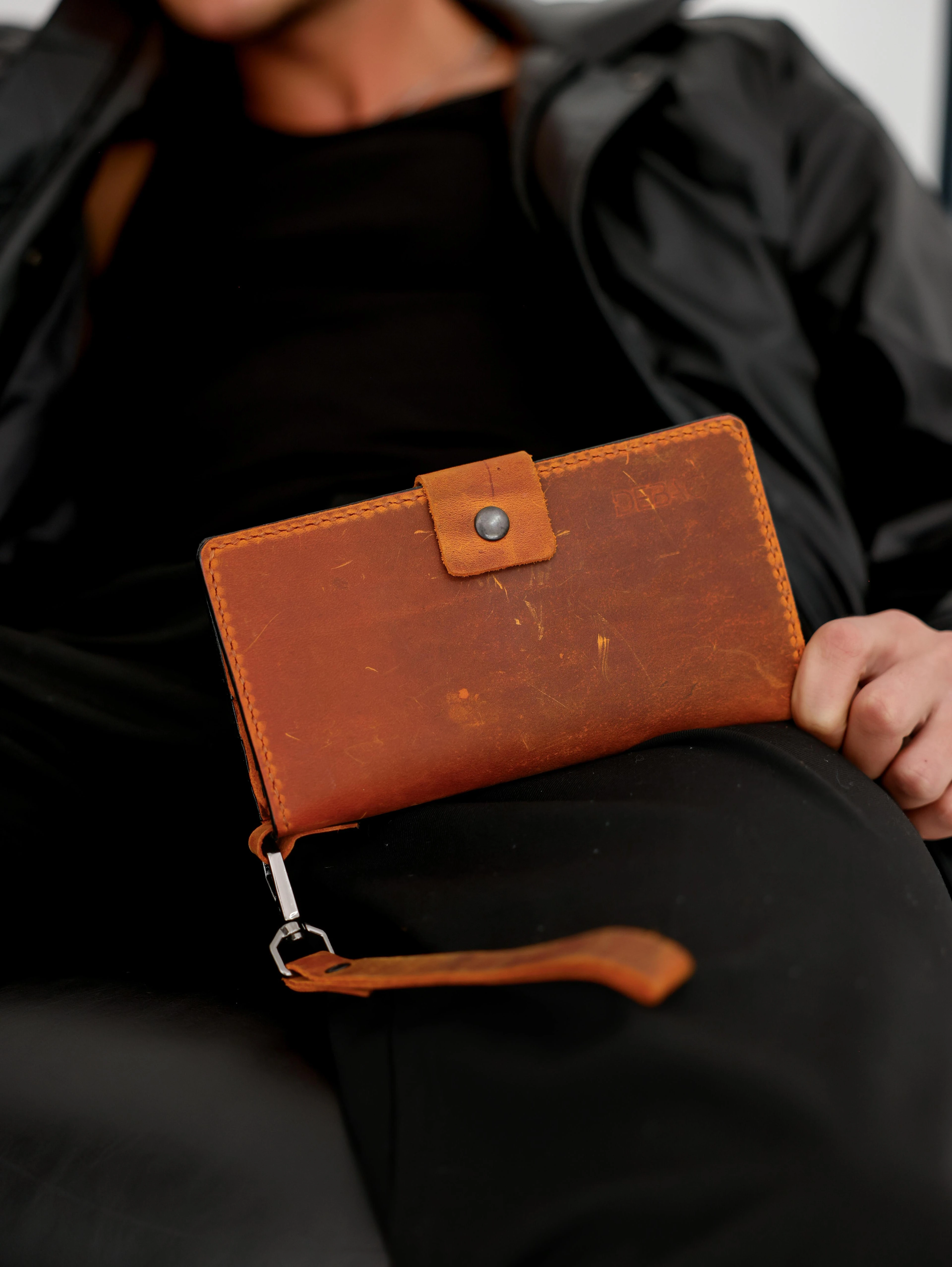  Hakiki Deri Cüzdan  - Taba