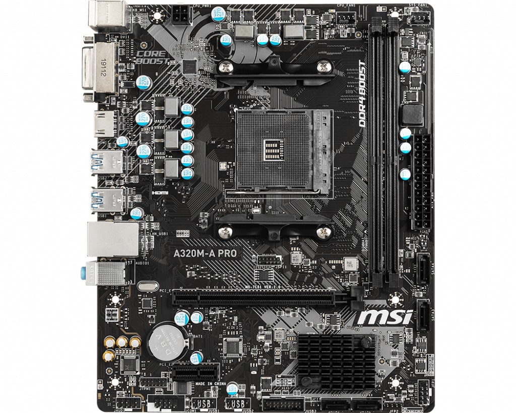 MSI A320M-A PRO AMD A320 3200 MHz (OC) DDR4 Soket AM4 mATX Anakart