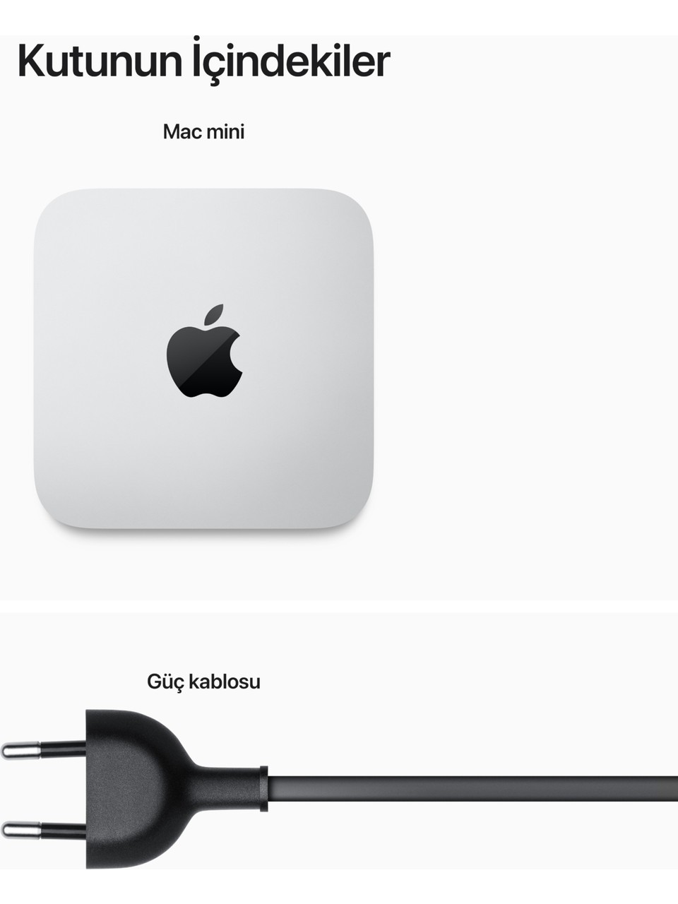 Apple Mac Mini M2 8GB 512GB SSD macOS Mini PC MMFK3TU/A