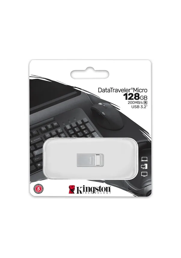 Kingston DataTraveler DTMC3G2 128 GB Micro USB Flash Bellek