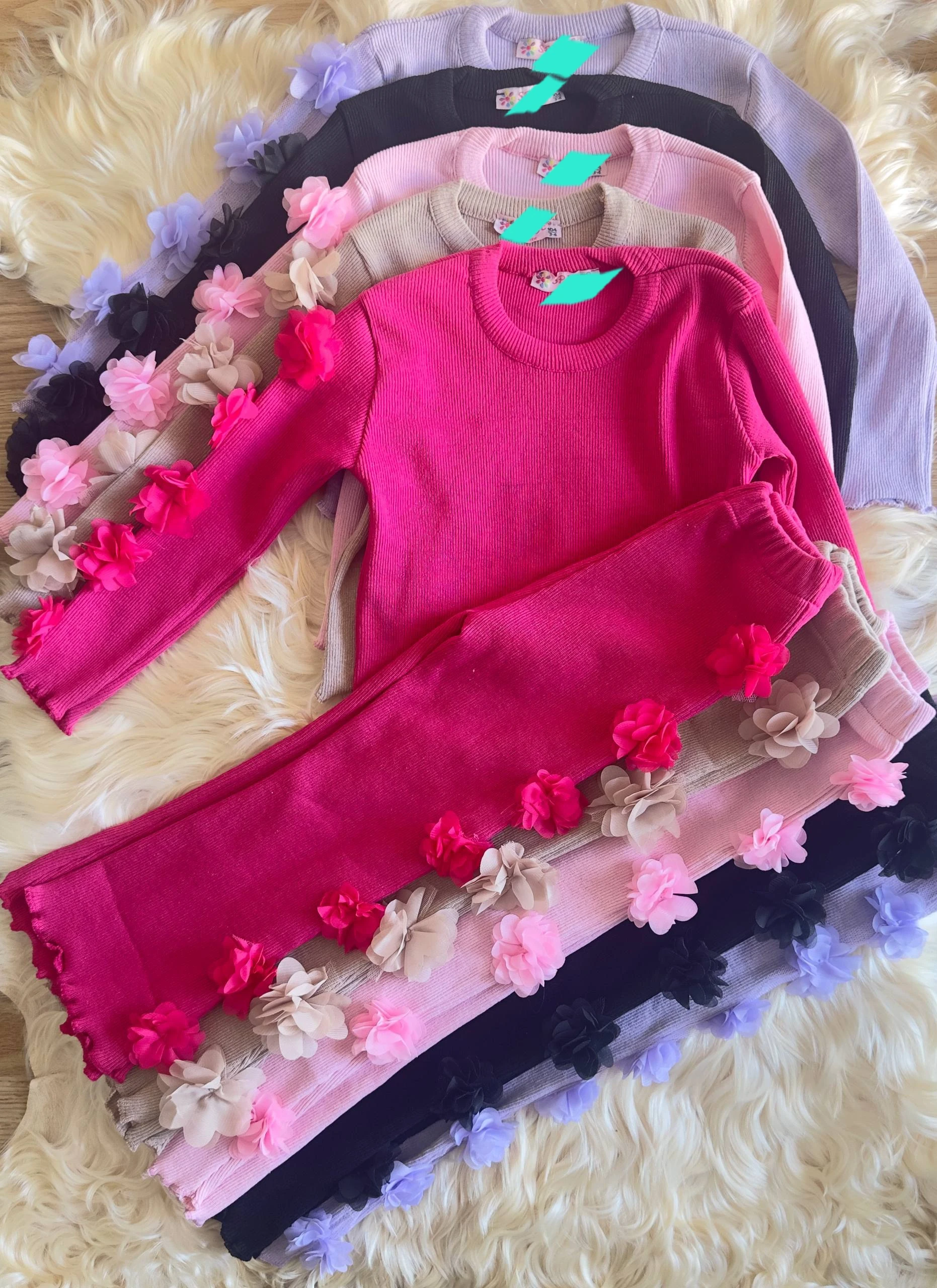 Gül Detay Fitilli Takım