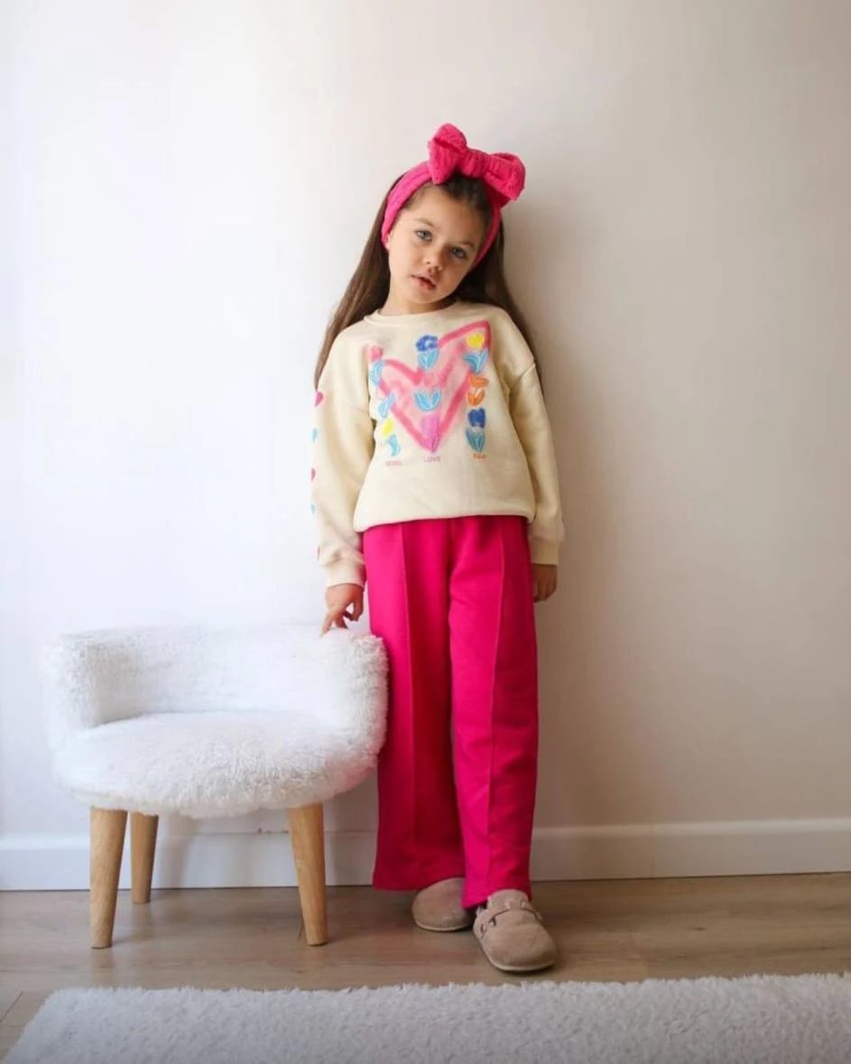 3 ip Şardonsuz Bol Paça Takım