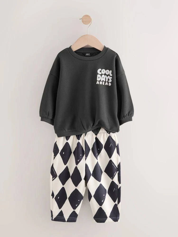 Damalı Antrasit Takım