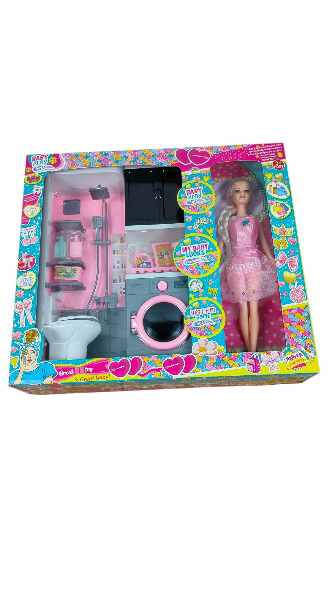 BANYO ÇAMAŞIR MAKİNASI BEBEKL 2 Lİ