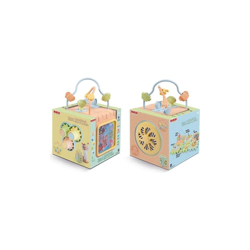 2 IN 1 EĞİTİCİ KÜP VE PUZZLE