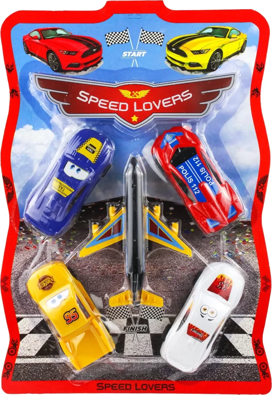 5Lİ KARTELA ARABA SET