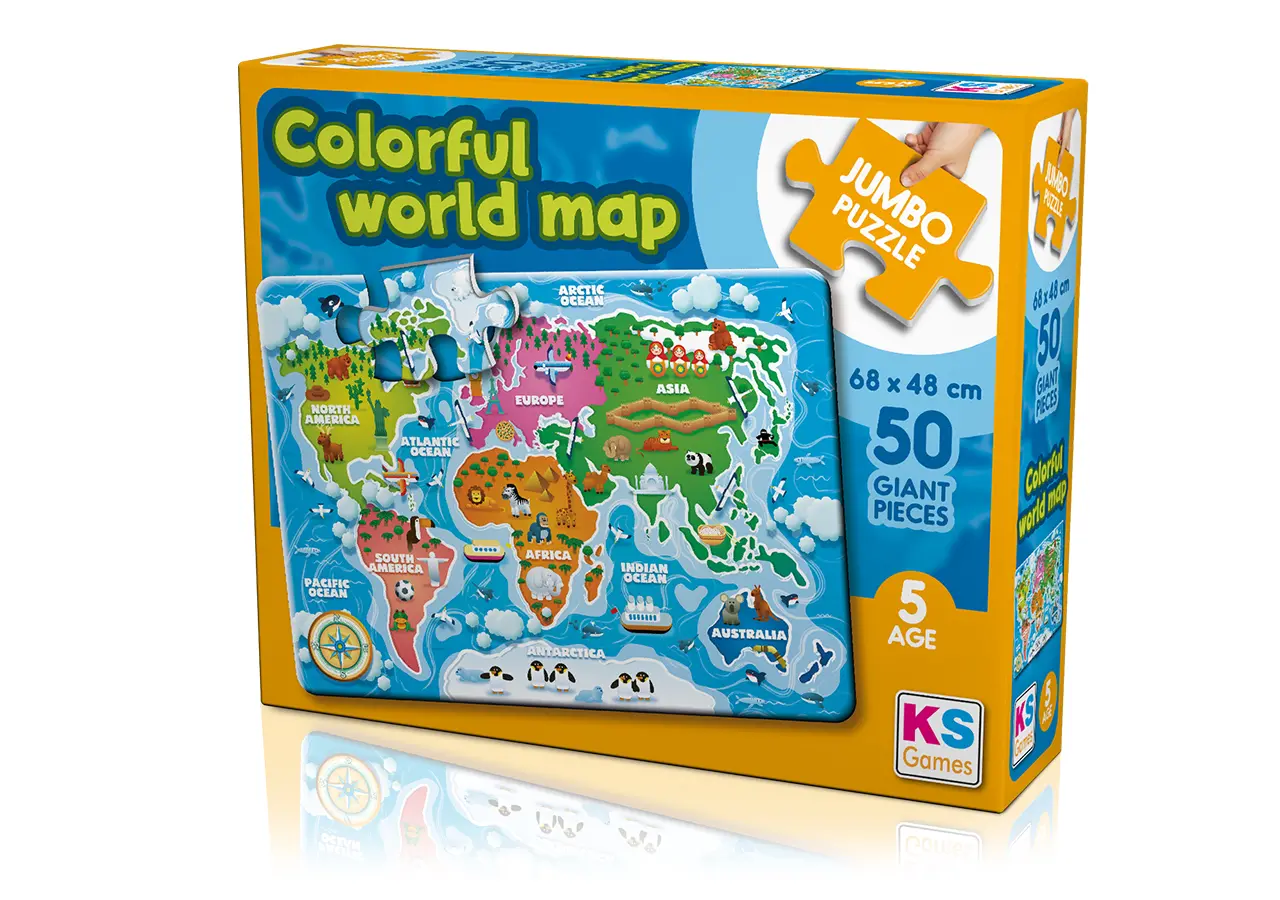 COLORFUL WORLD PUZZLE 50 PCS