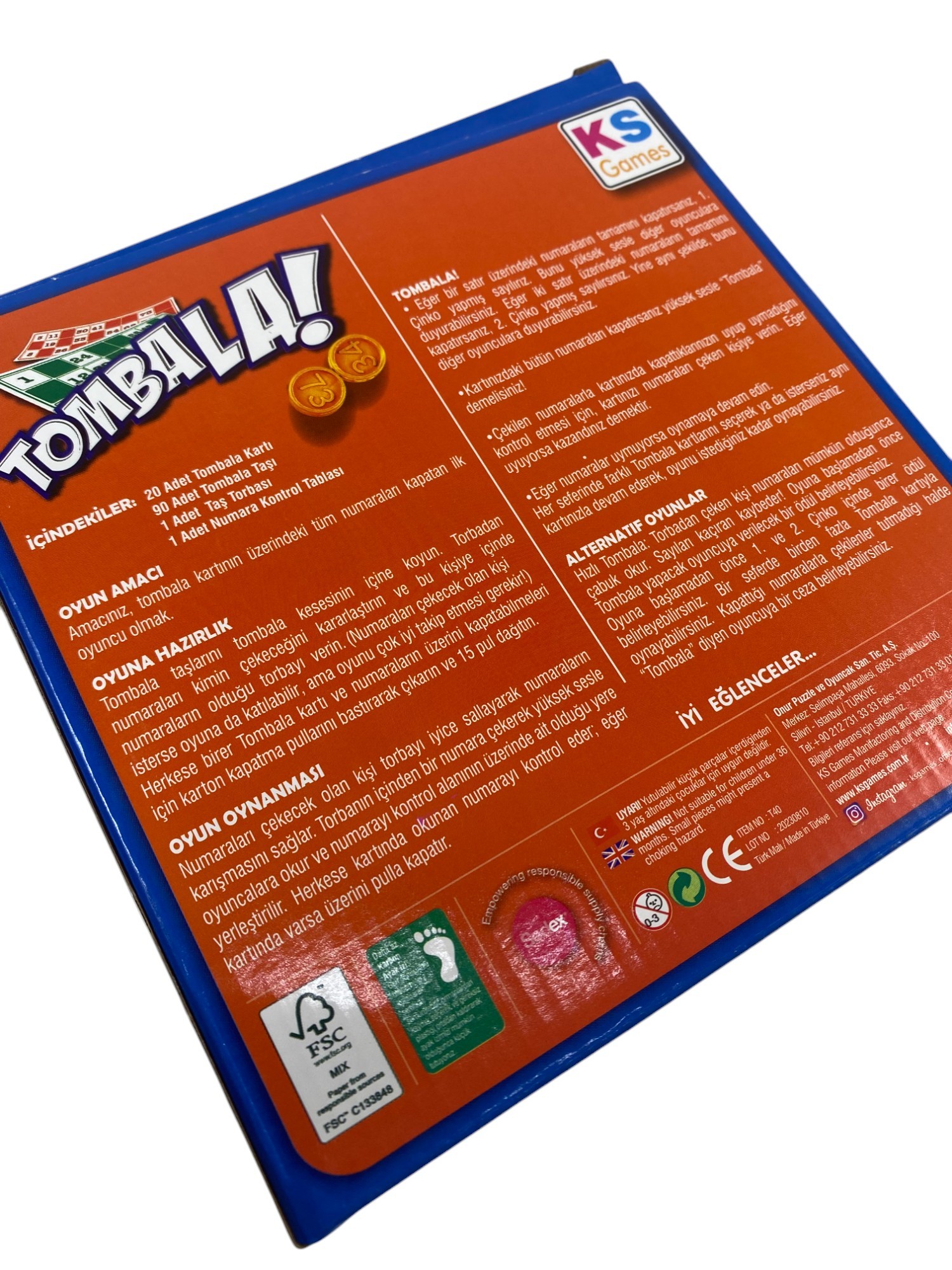 TOMBALA EN KEY AİLE OYN KUT KL