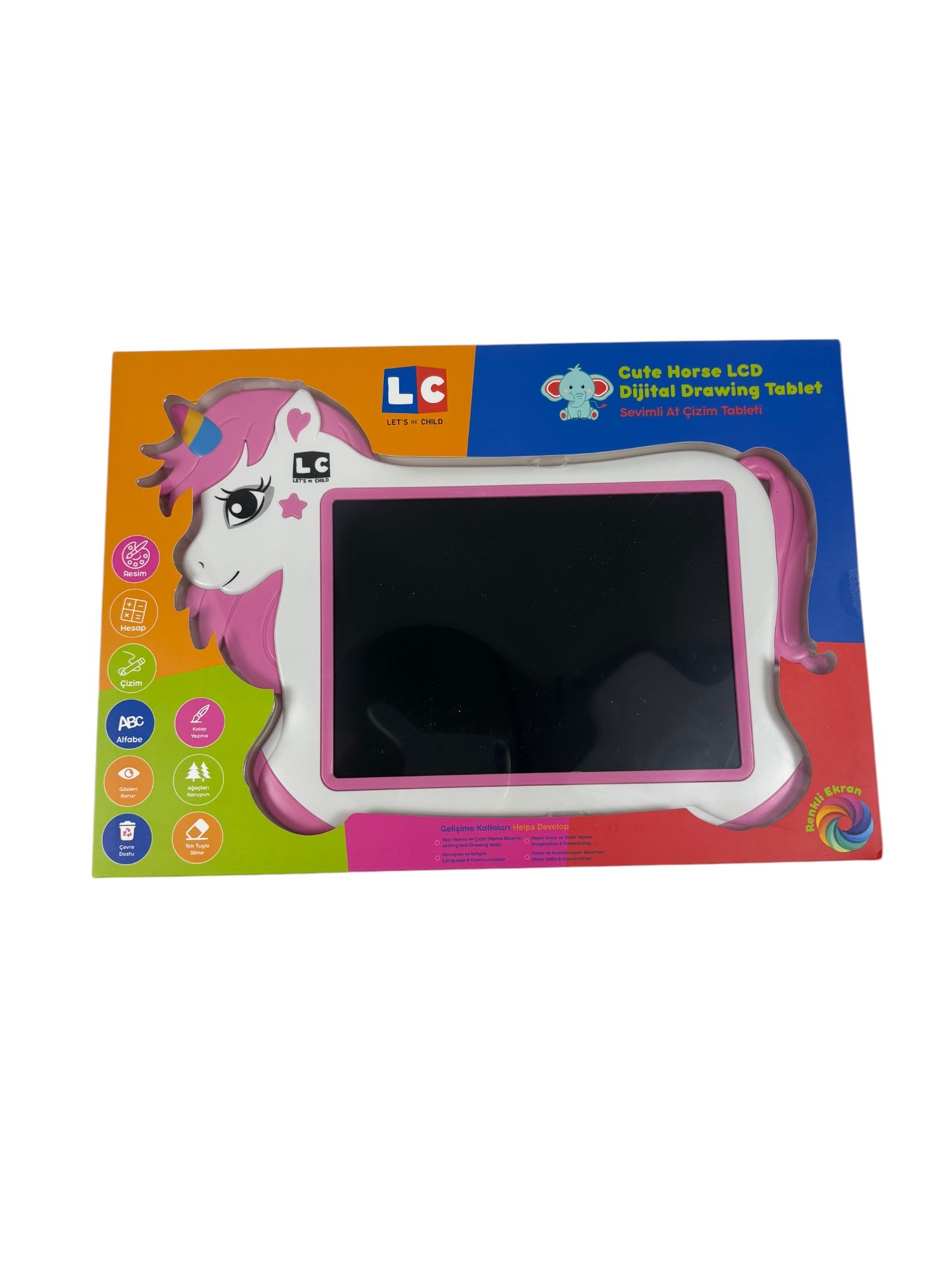 SEVİMLİ AT ÇİZİM TABLET 10 İNÇ