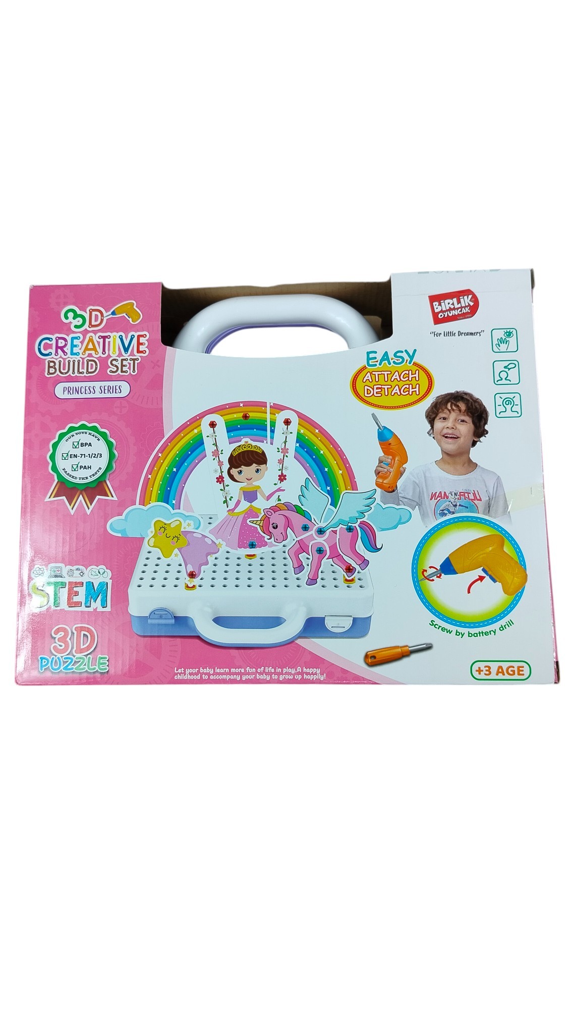 MATKAP SETİ  3D  STEM HAYVANLAR KUT KL24