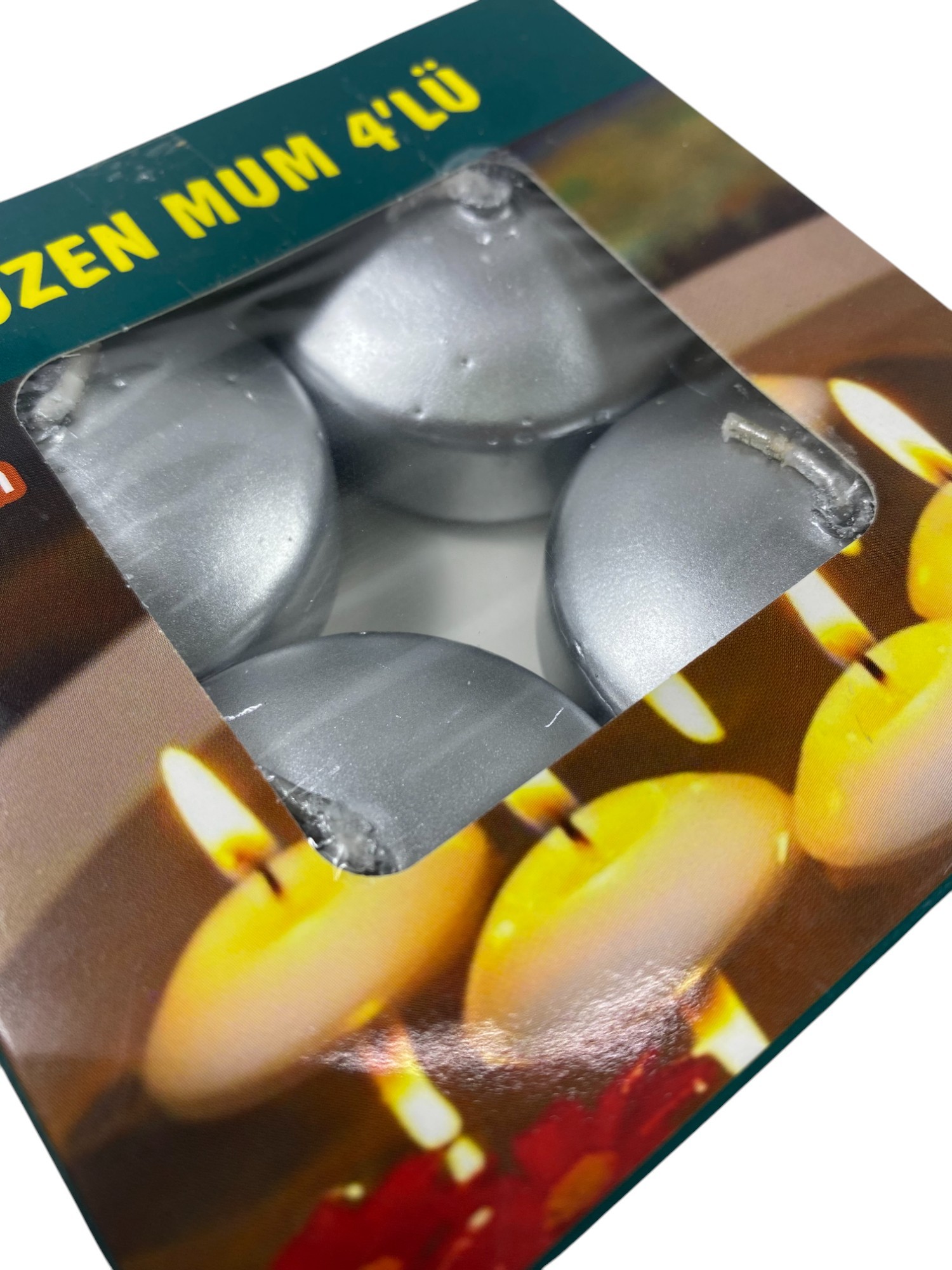 4 LÜ YÜZEN MUM SILVER