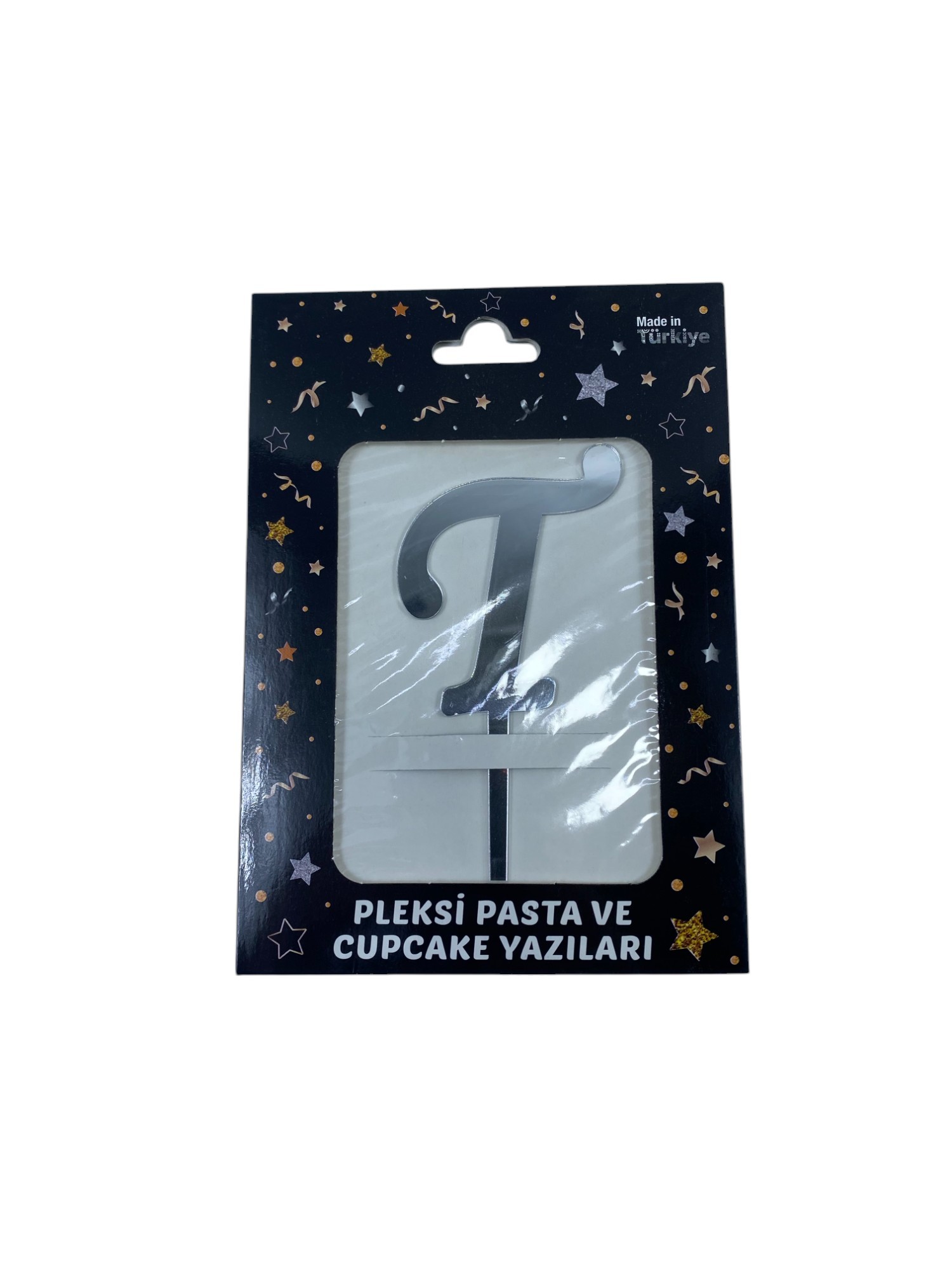 PLEKSİ PASTA ÜSTÜ HARF KÇK