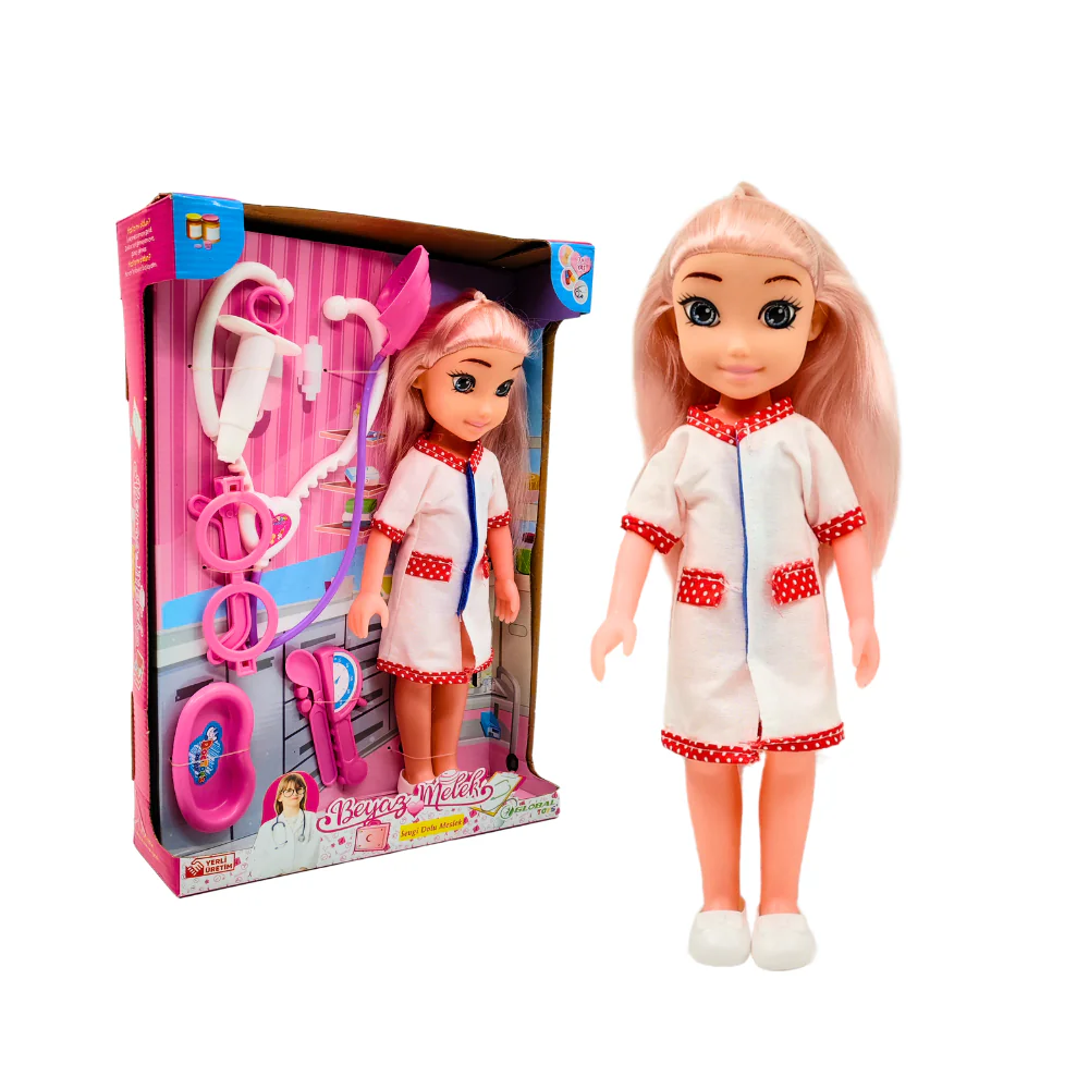BEYAZ MELEK DOKTOR SETLİ BEBEK KL36
