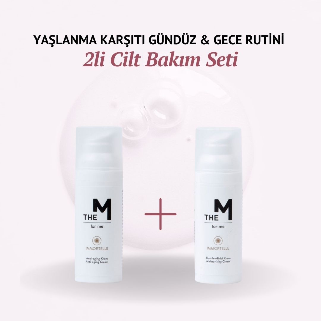 Nemlendirici Krem (50 ml) + Anti-aging Krem ( 50 ml) | 2'li Bakım Seti