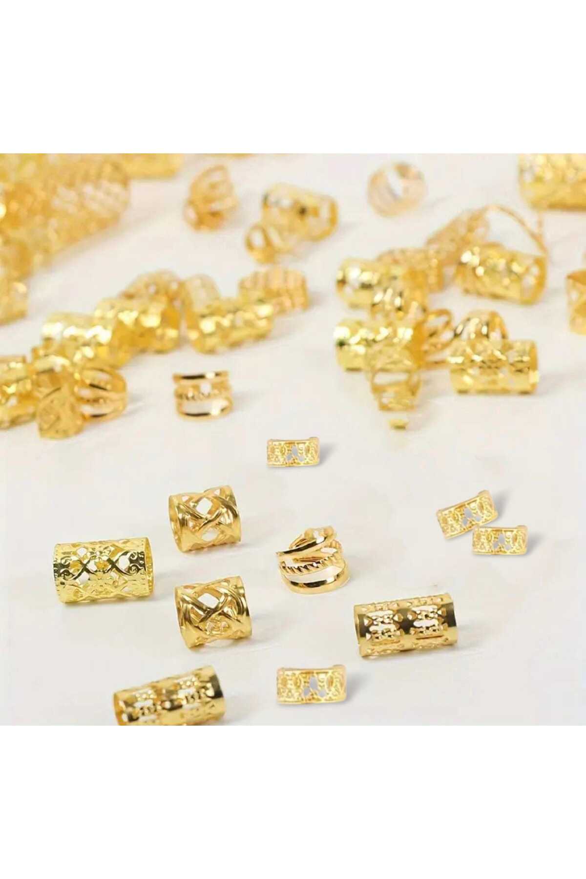 Bohem Saç Halkası-Saç Küpesi Prenses model 10 'lu Hair Charms (BC-1226 )