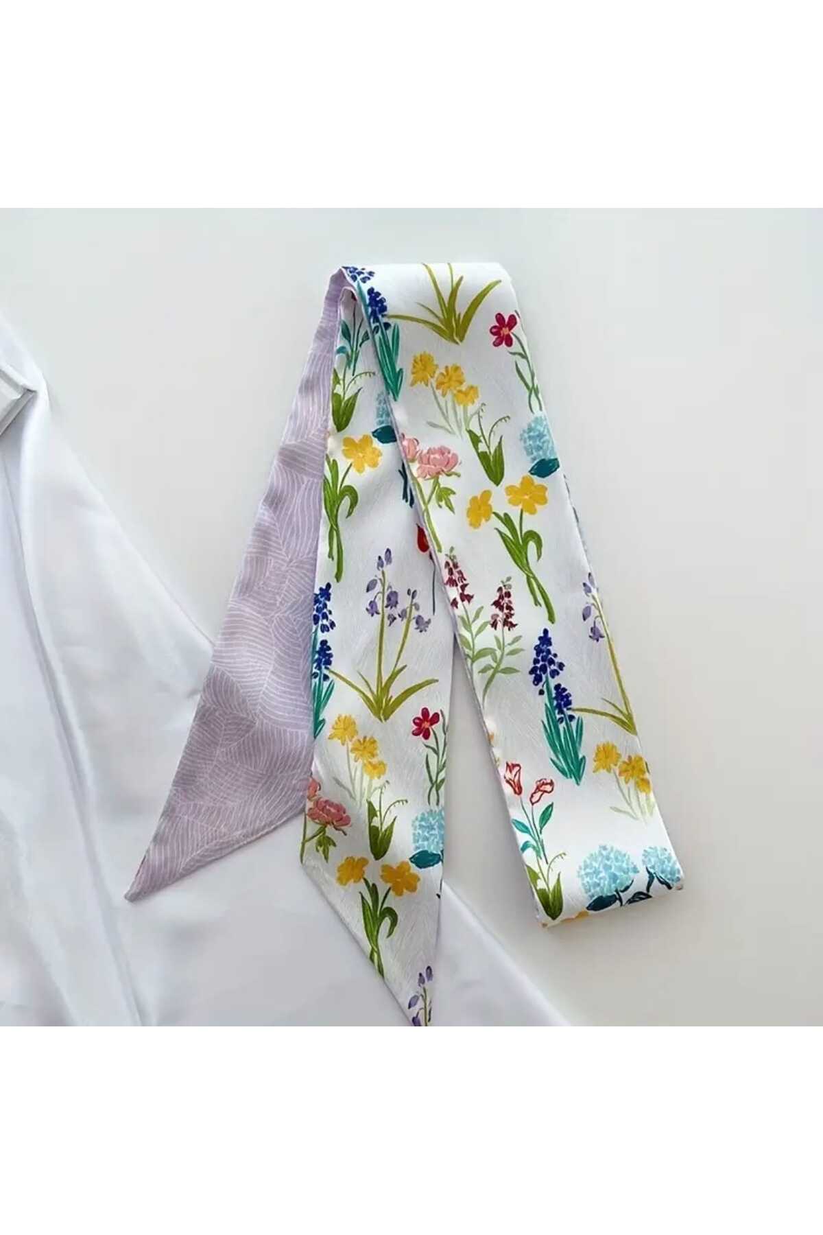 DESENLİ SAÇ BANDI-BOYUN FULARI-ÇANTA AKSESUARI (BC-1232 )