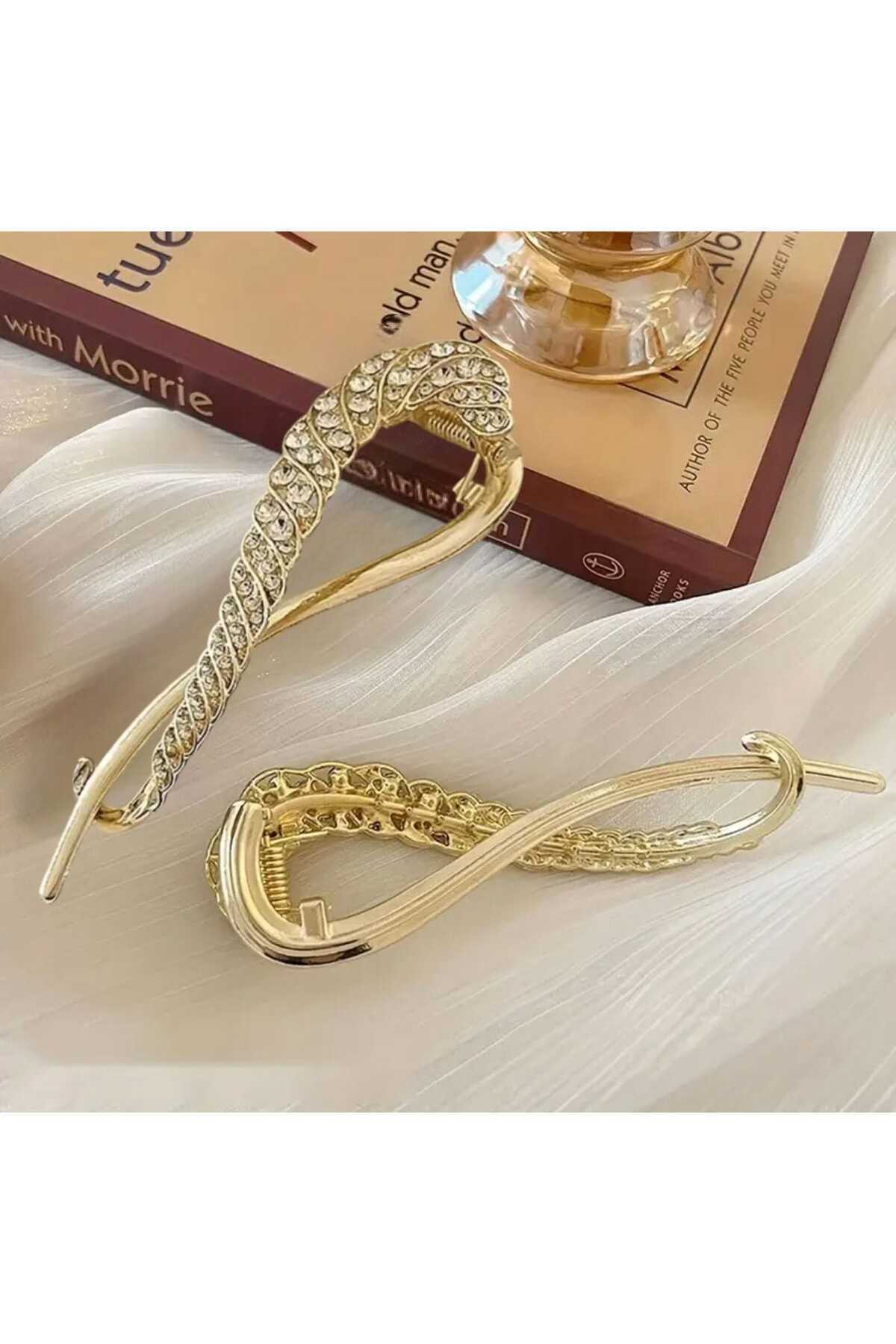 KIVRIK TASARIM TAŞLI METAL TOKA ( BC-1180 )