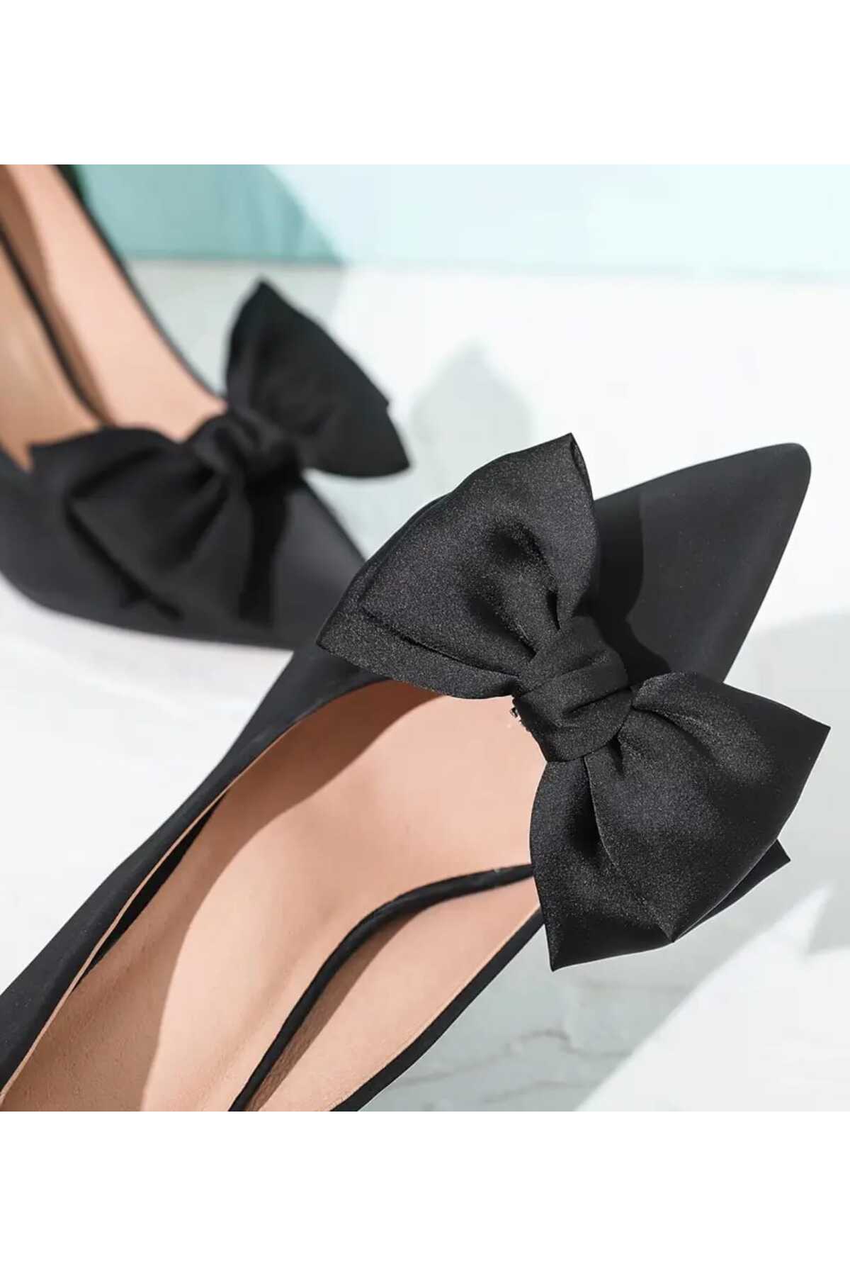 Bir çift Ayakkabı Tokası -çanta Charms - Çıkarılabilir Klipsli Fiyonk Aplik (BC-1198 )