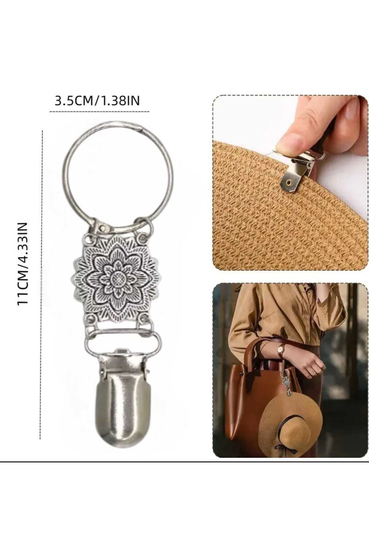 ÇANTA TOKASI  ŞAPKA KLİPSİ ÇİÇEK TASARIM MDL 1 (BC-1185 )