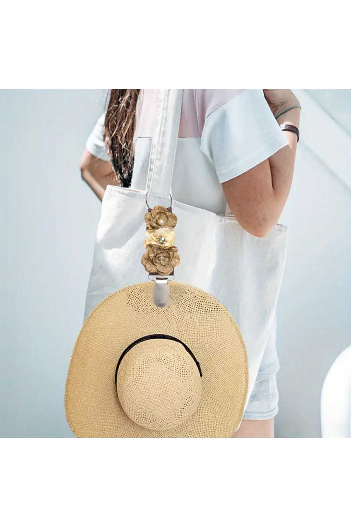 ÇANTA TOKASI ŞAPKA KLİPSİ ÇİÇEK TASARIM MDL 5 (BC-1190 )