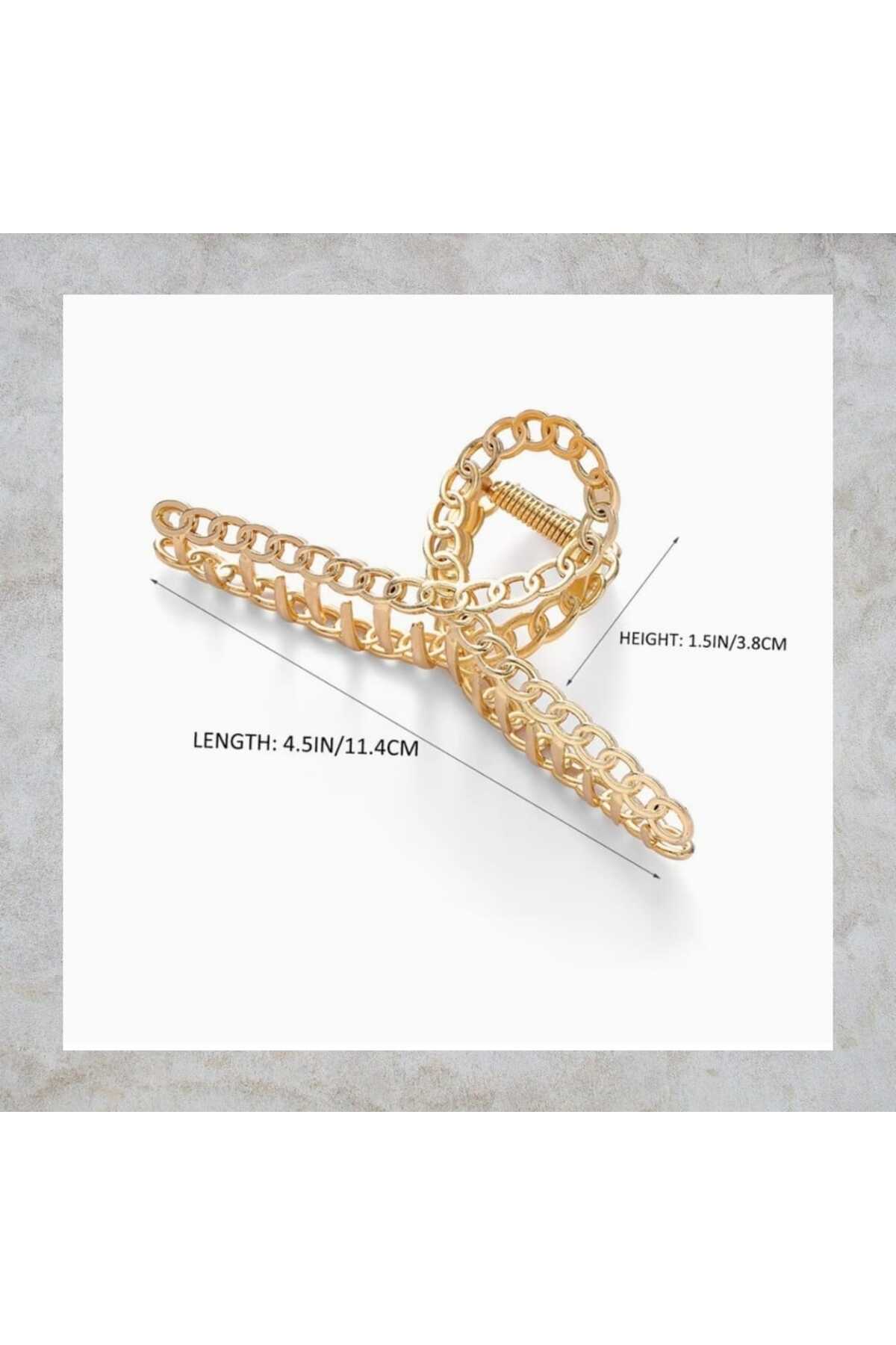 ZİNCİR DESEN TASARIM METAL MANDAL TOKA (BC-1103 )