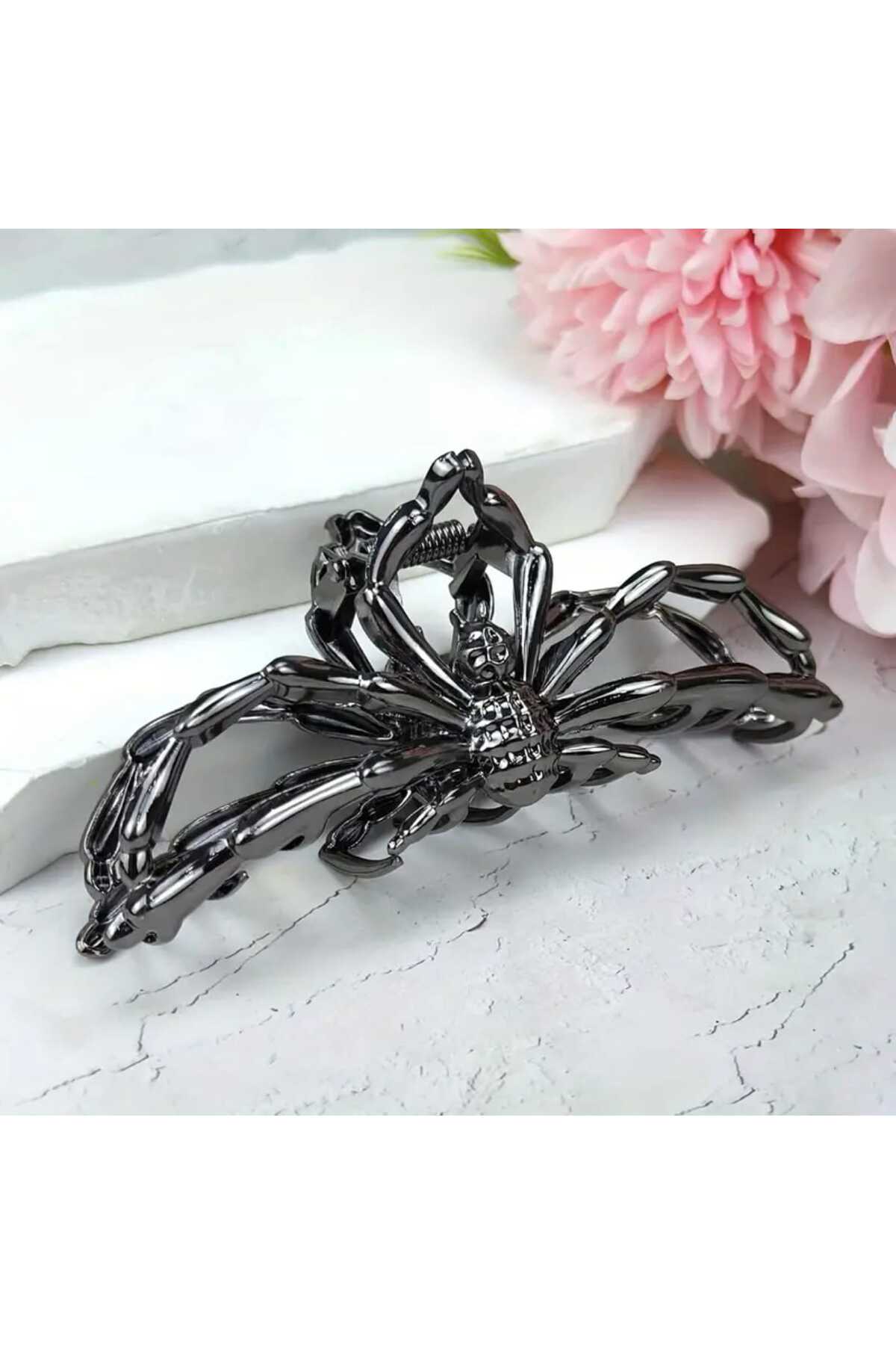 HALLOWEEN ÖRÜMCEK TASARIM METAL MANDAL TOKA CADILAR BAYRAMI ( BC-1026 )