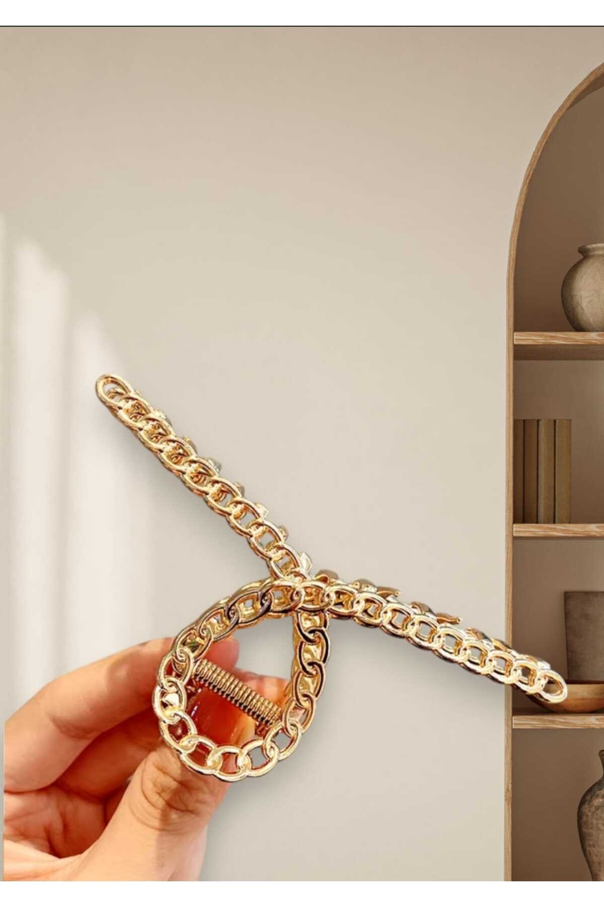 ZİNCİR DESEN TASARIM METAL MANDAL TOKA (BC-1103 )