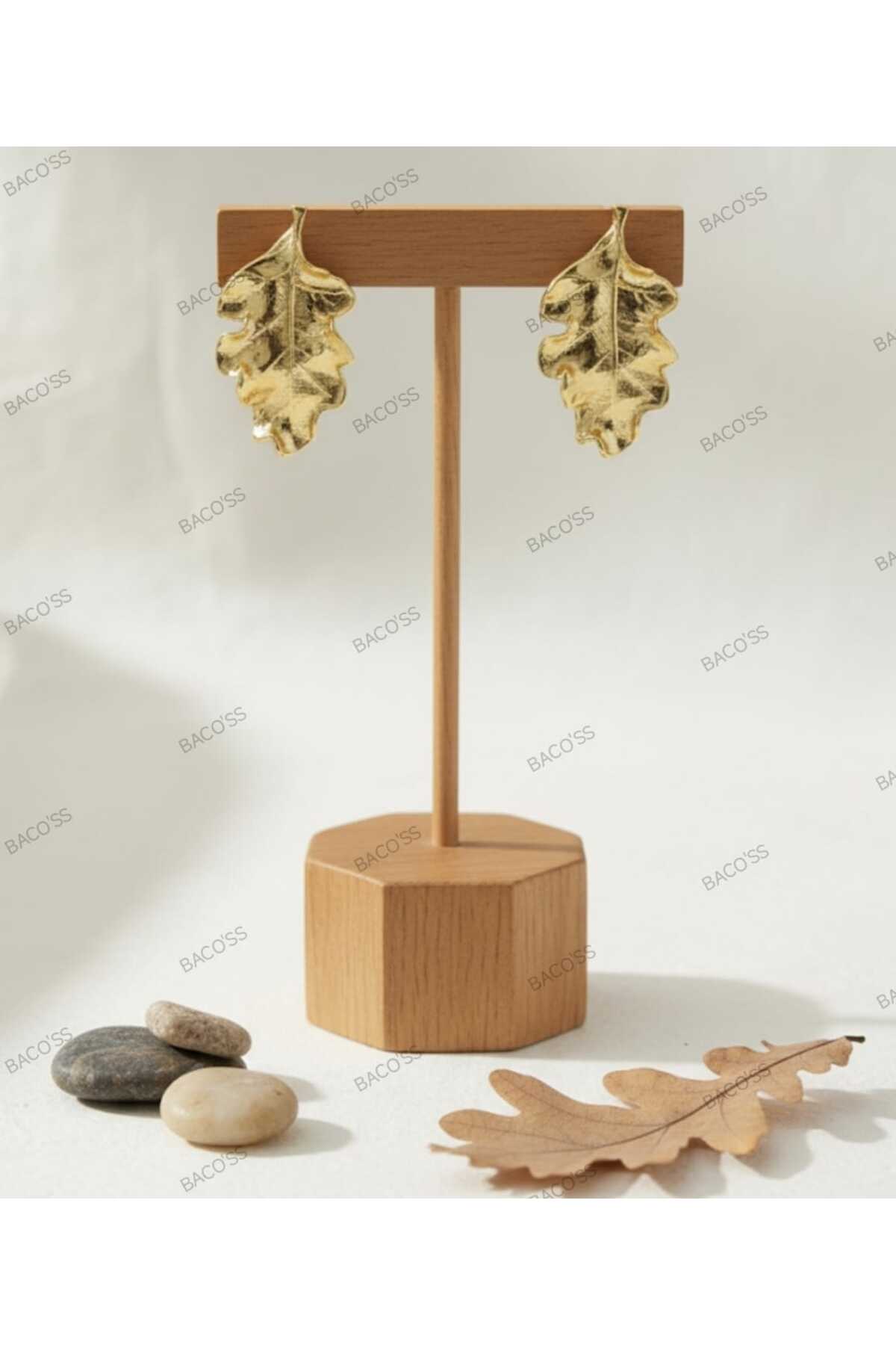 YAPRAK TASARIM ÇELİK KÜPE (BC-1245)