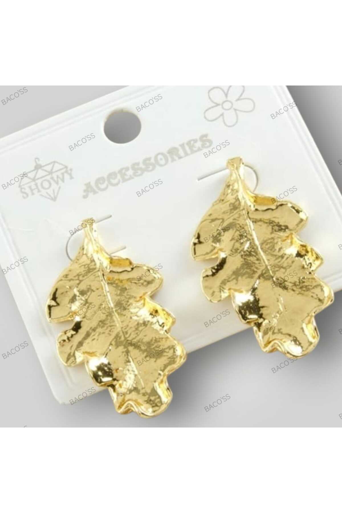 YAPRAK TASARIM ÇELİK KÜPE (BC-1245)