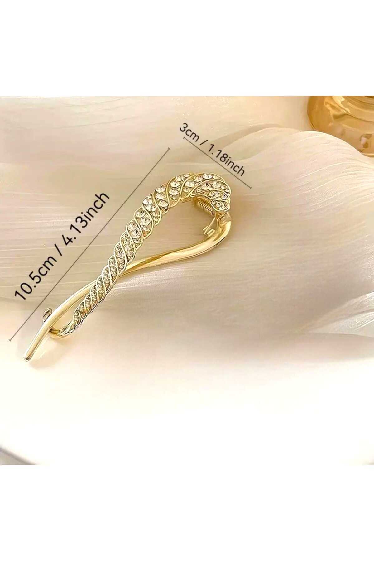 KIVRIK TASARIM TAŞLI METAL TOKA ( BC-1180 )