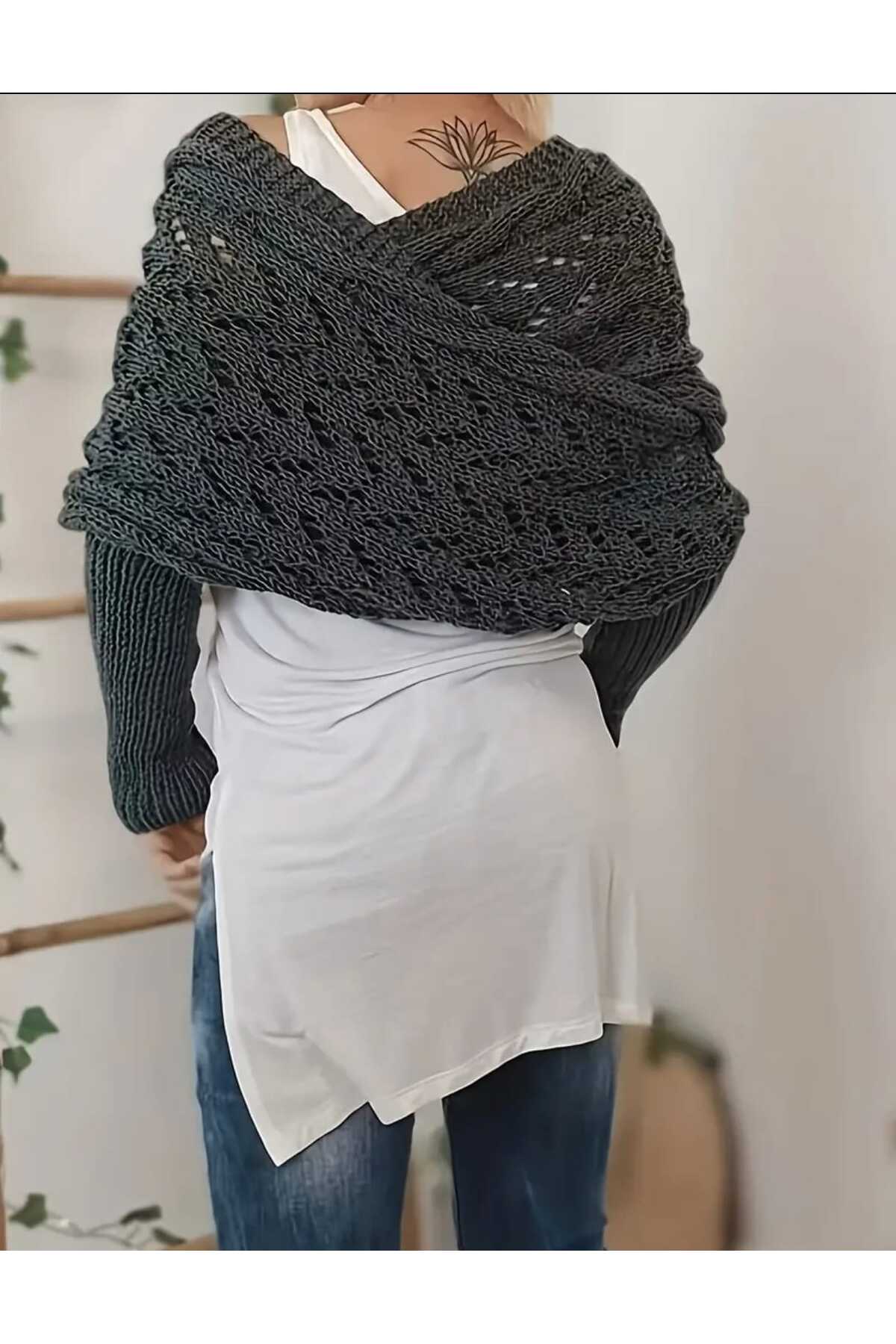 ÖRGÜ KOLLU ŞAL-BOLERO ( BC-1235 )