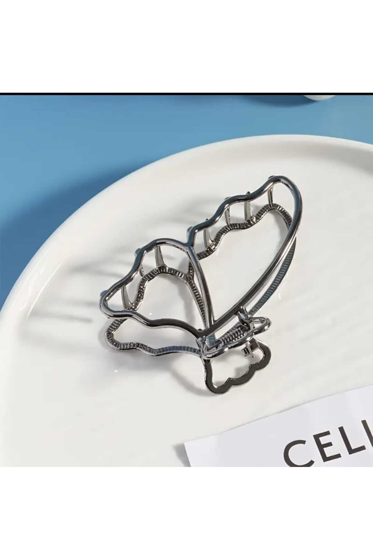 UÇAN KELEBEK TASARIM METAL MANDAL TOKA ( BC-1124 )