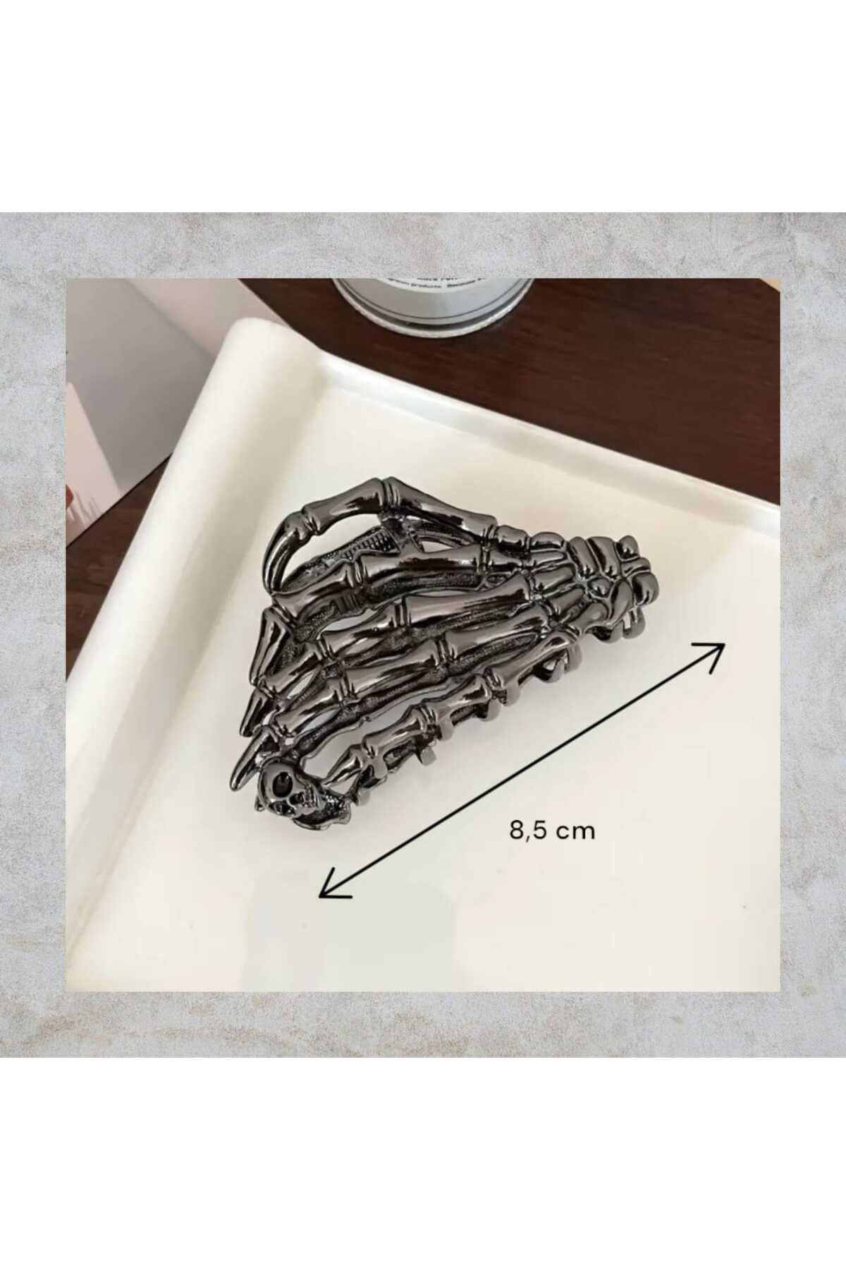 HALLOWEEN GOTİK İSKELET EL METAL MANDAL TOKA CADILAR BAYRAMI ( BC-1003 )