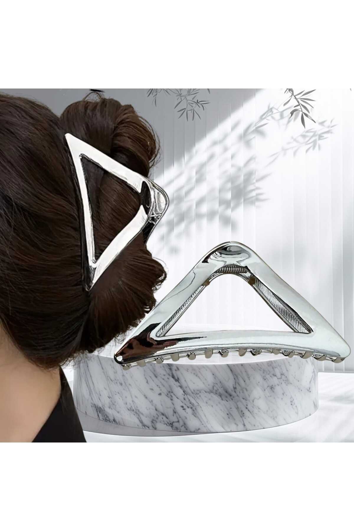 BÜYÜK ÜÇGEN TASARIM METAL MANDAL TOKA (BC-1005 )