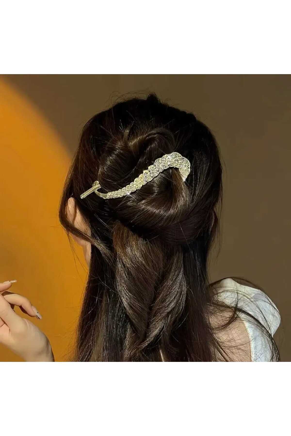 KIVRIK TASARIM TAŞLI METAL TOKA ( BC-1180 )