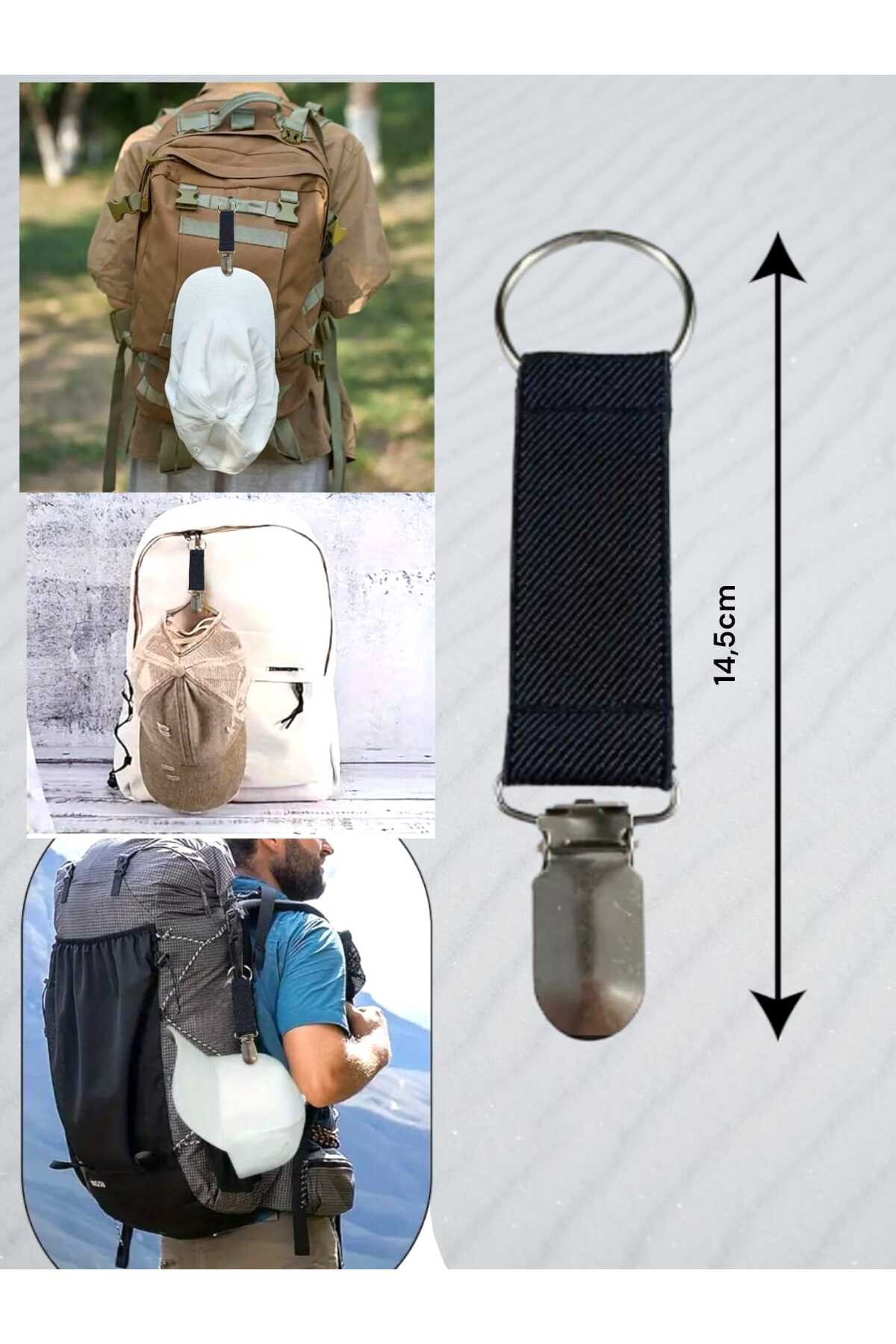 Çanta Tokası Şapka Klipsi Düz Tasarım Mdl 7 (bc-1191 )