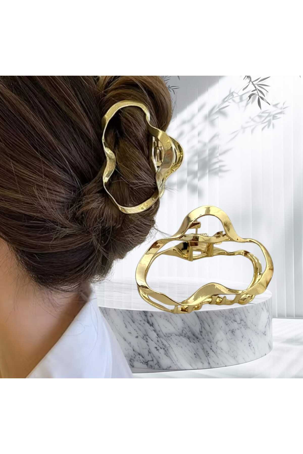 BÜYÜK BULUT TASARIM METAL MANDAL TOKA (BC-1061 )