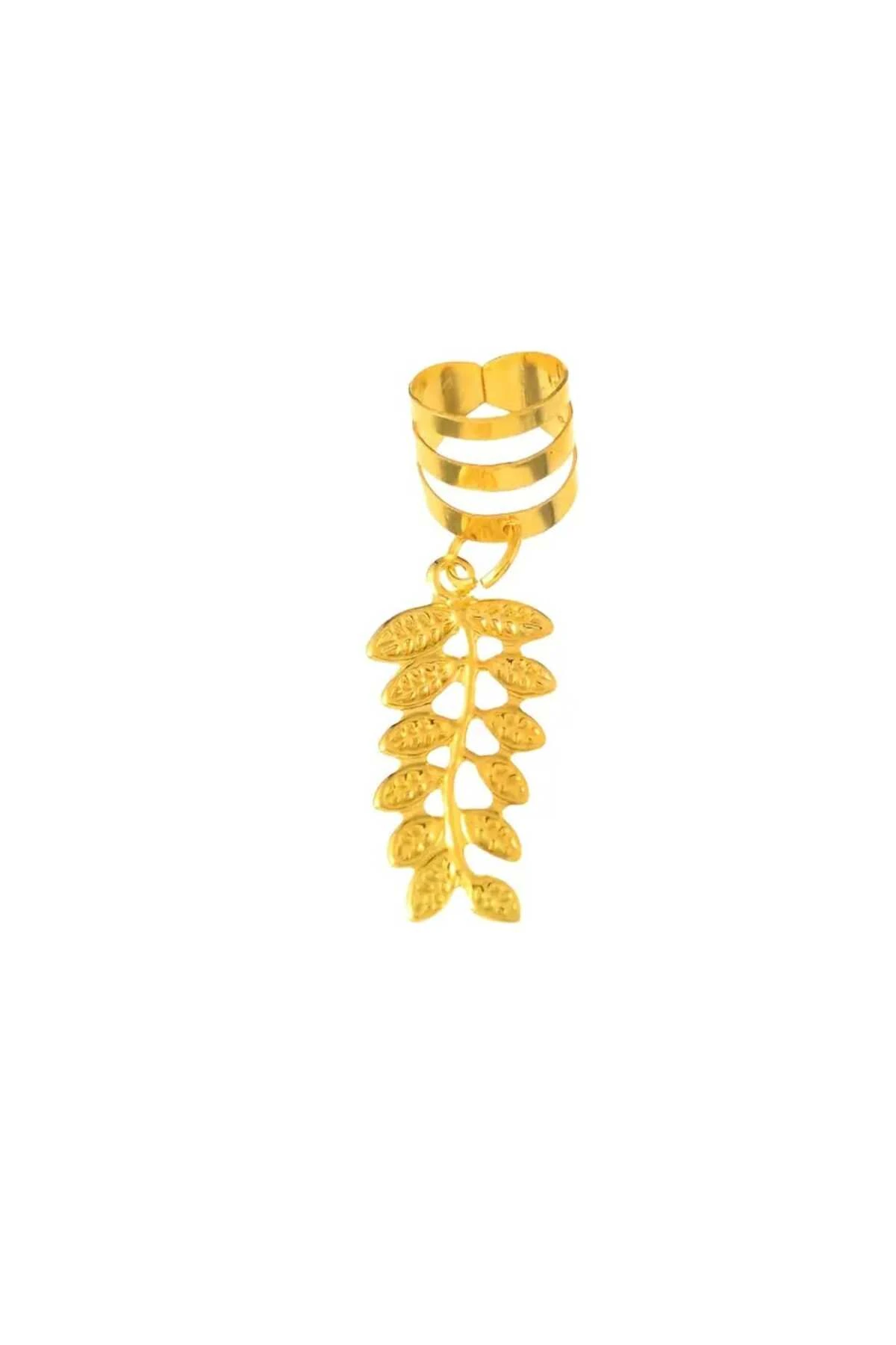 Bohem Saç Halkası-Saç Küpesi Spiral + Yaptak Model 10 'lu Hair Charms (BC-1224 )