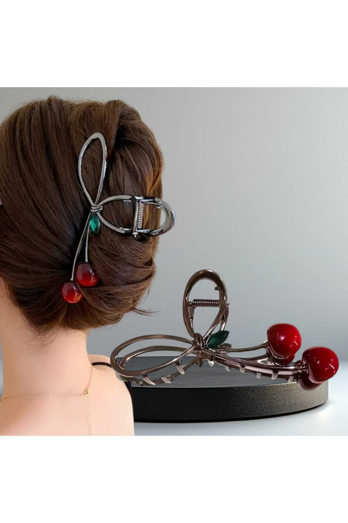 KİRAZ CHERRY TASARIM METAL MANDAL TOKA ( BC-1032 )